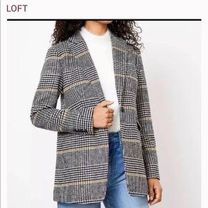 NWT loft plaid blazer